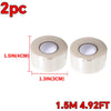 Two rolls of 1.5M silicone repair tape, measuring 1.5 inches in diameter and 3 cm in length.