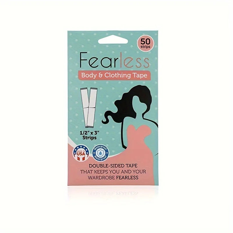 Paquet de 50 bandes de ruban pour le corps et les vêtements Fearless, pour l'organisation de la garde-robe
