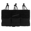 Black tactical magazine pouch designed for plate carriers.