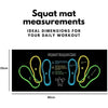 Two-Tone Non-Slip Squat Mat for Home Workouts