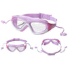 Kids Swim Goggles with Anti-Fog Lenses and Silicone Earplugs