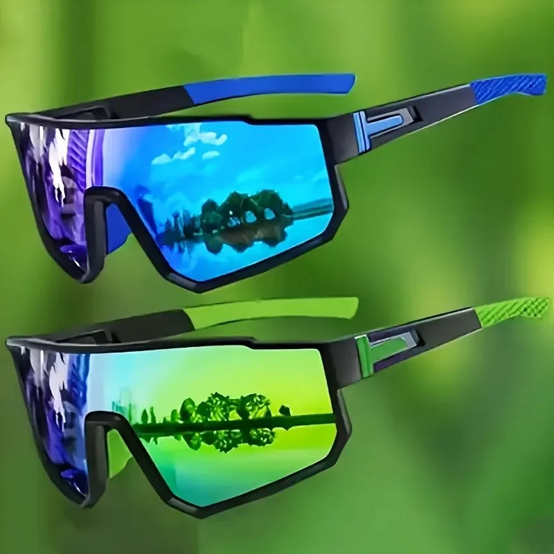 UV400 Cycling Sunglasses for Men and Women – 2-Pack