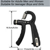 Adjustable Hand Grip Strengthener with Counter