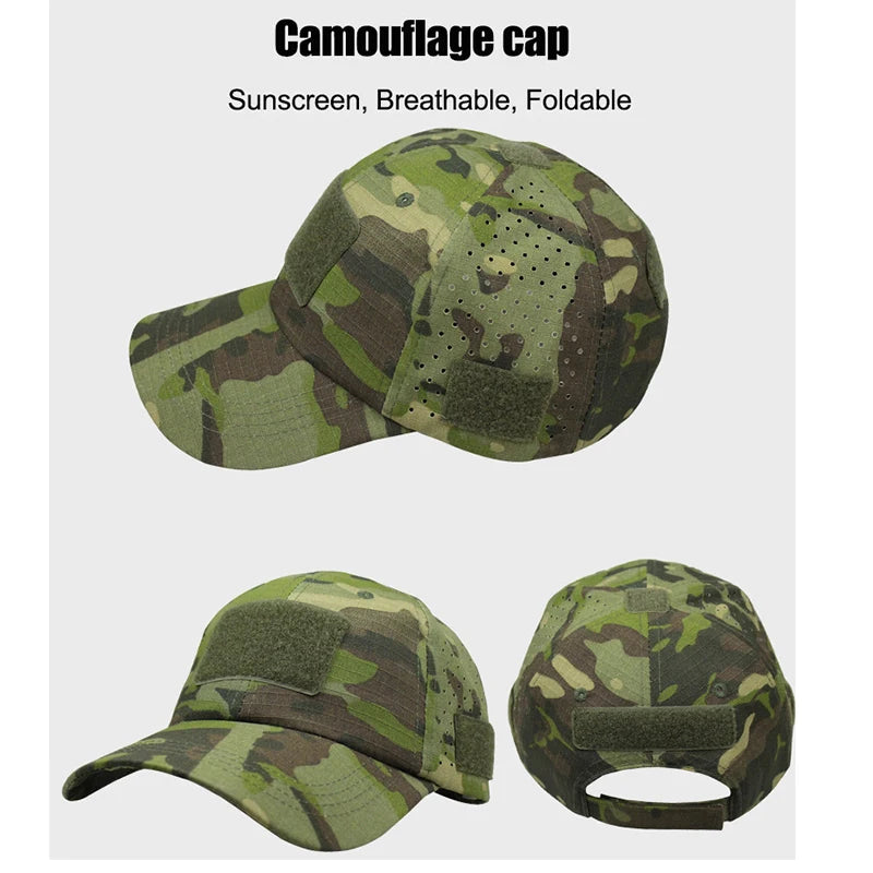 Tactical Camouflage Baseball Cap for Outdoor Adventures