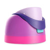 A leakproof replacement lid for a water bottle, featuring purple and pink colors.