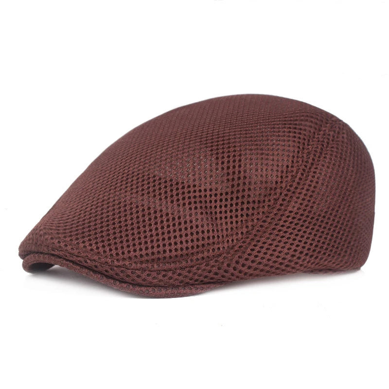 Classic Mesh Beret Hat for Men and Women