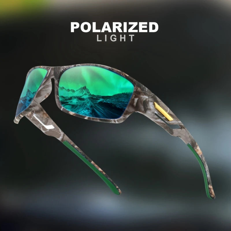Polarized Sports Sunglasses with Camouflage Frame