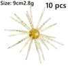 Realistic Sea Urchin Soft Fishing Lures - 10 Pack