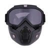 Protective Motorcycle Face Mask with Full-Face Goggles