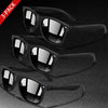 A 3-pack of black retro style UV protection sunglasses displayed on a dark surface.