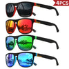 Classic Square Polarized Sunglasses with UV400 Protection for Driving, Fishing & Outdoor Wear