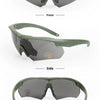 Tactical Sports Glasses with Swappable Lenses