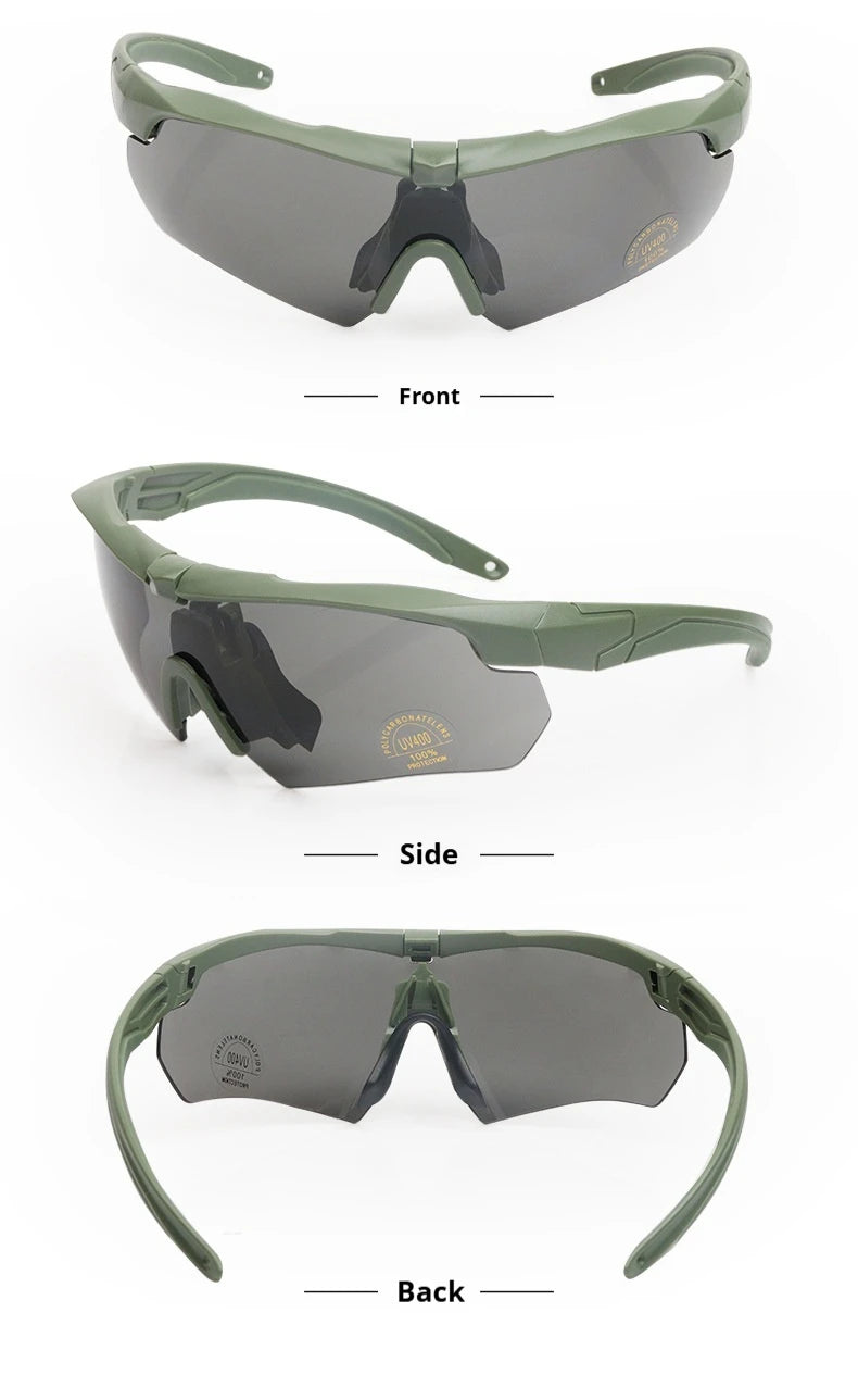 Tactical Sports Glasses with Swappable Lenses