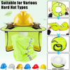 Hard Hat Sun Shade with Dual Cooling Fans for Construction Workers