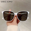 Retro Square Sunglasses with UV400 Protection