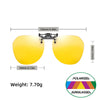 Flip-Up Clip-On Polarized Sunglasses with UV400 Protection