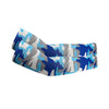 Pair of unisex camouflage blue and gray cooling arm sleeves