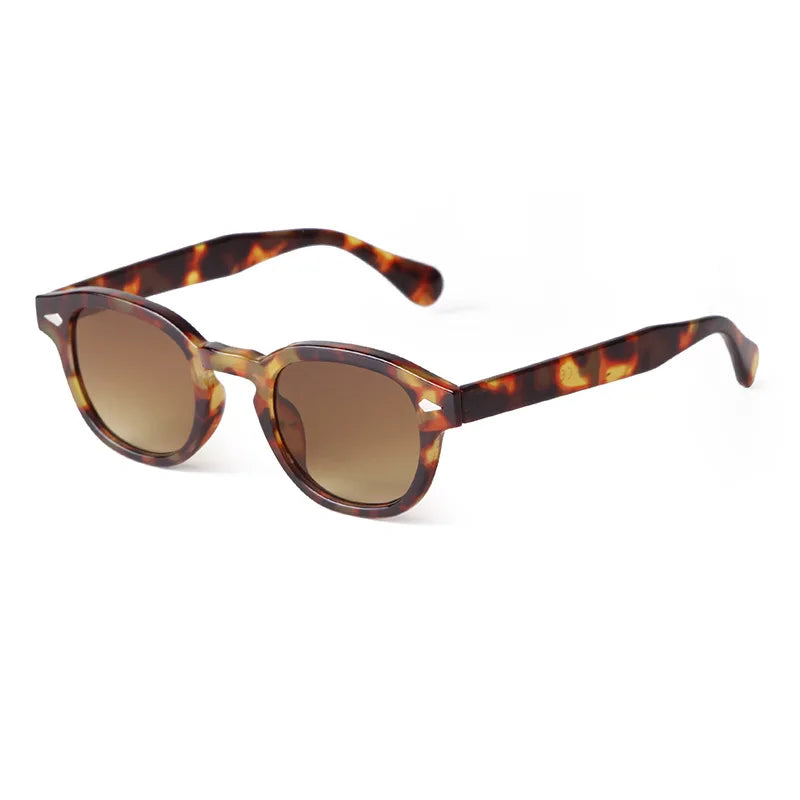 Retro Round Sunglasses with UV400 Protection