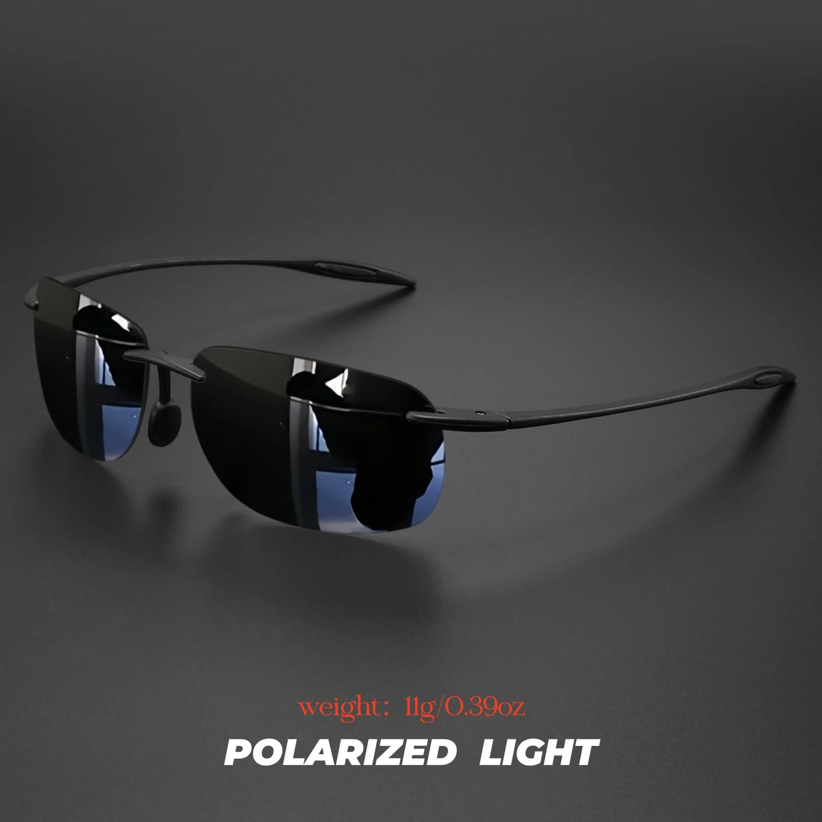 Ultra-Light TR90 Frameless Polarized Sunglasses