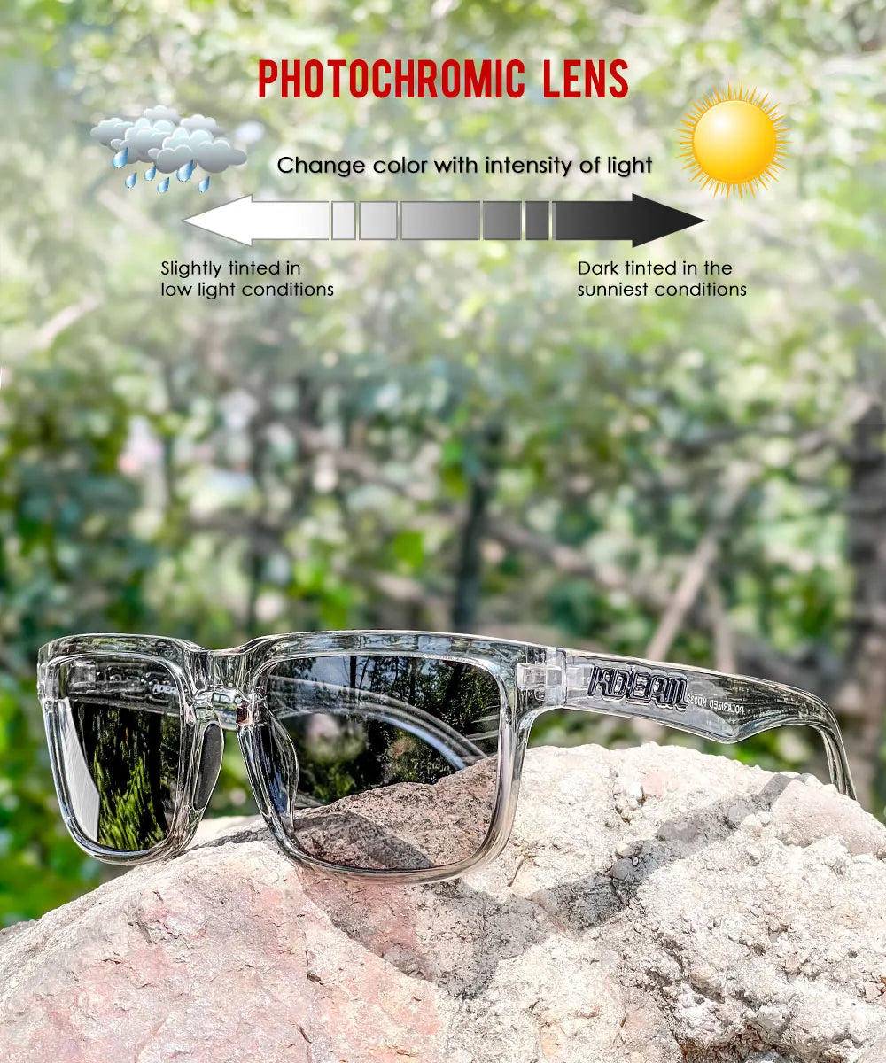 Photochromic Polarized Sunglasses for Men and Women