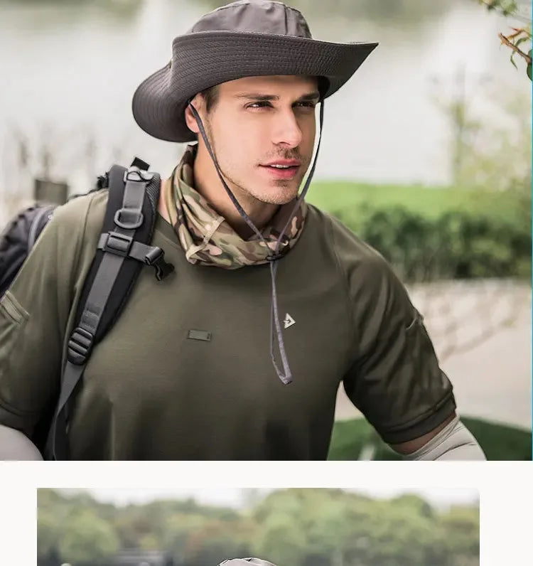 Foldable Waterproof Sun Hat with Wide Brim