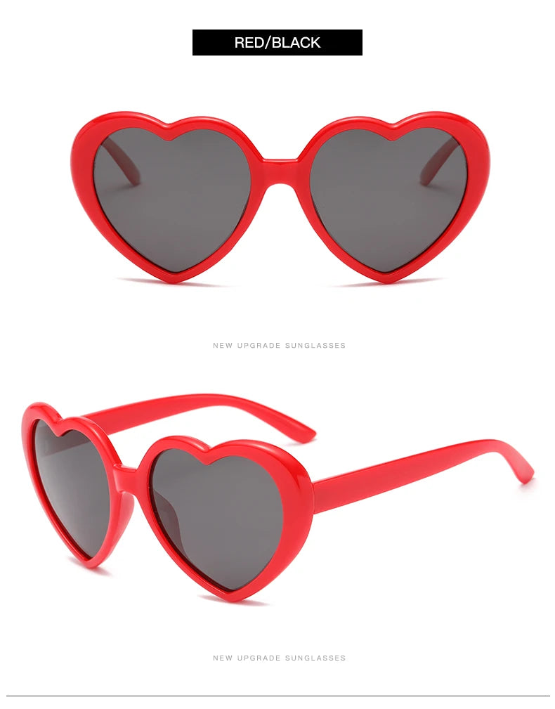 Polarized Heart-Shaped Sunglasses with UV Protection