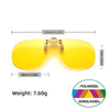 Flip-Up Clip-On Polarized Sunglasses with UV400 Protection