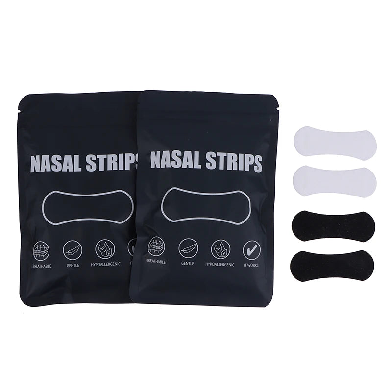 Packung Nasenstrips zur Schlafverbesserung mit einzelnen Strips