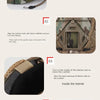 Step-by-step instructions showing how to attach a tactical helmet cover for airsoft or paintball