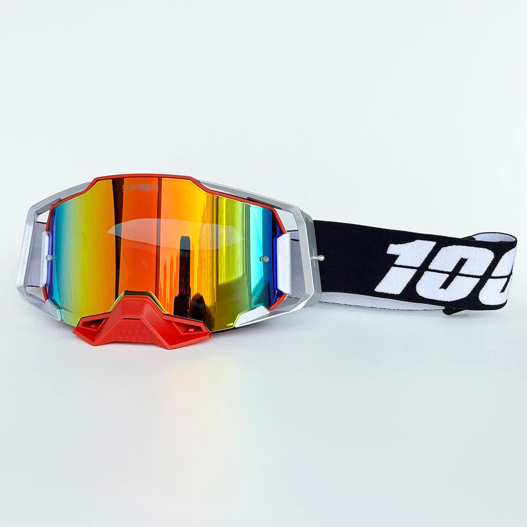 Motorcycle & Dirt Bike Goggles with Anti-Fog Lens