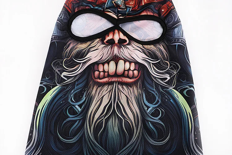 Skull Print Full Face Balaclava for Motorcycle & Outdoor Sports