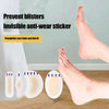 Invisible anti-wear sticker hydrocolloid blister gel pads applied to a foot for pain relief