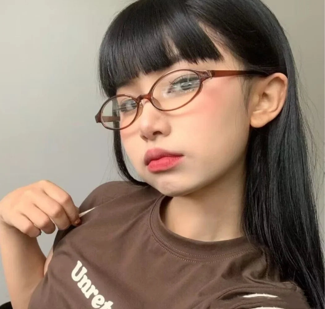 Retro Oval Anti-Blue Light Glasses for Women