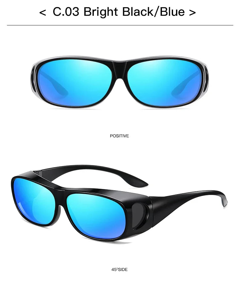 Polarized Fit-Over Sunglasses for Driving & Outdoor Sports