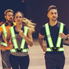 Adjustable High-Visibility Reflective Safety Vest with Wrist Straps