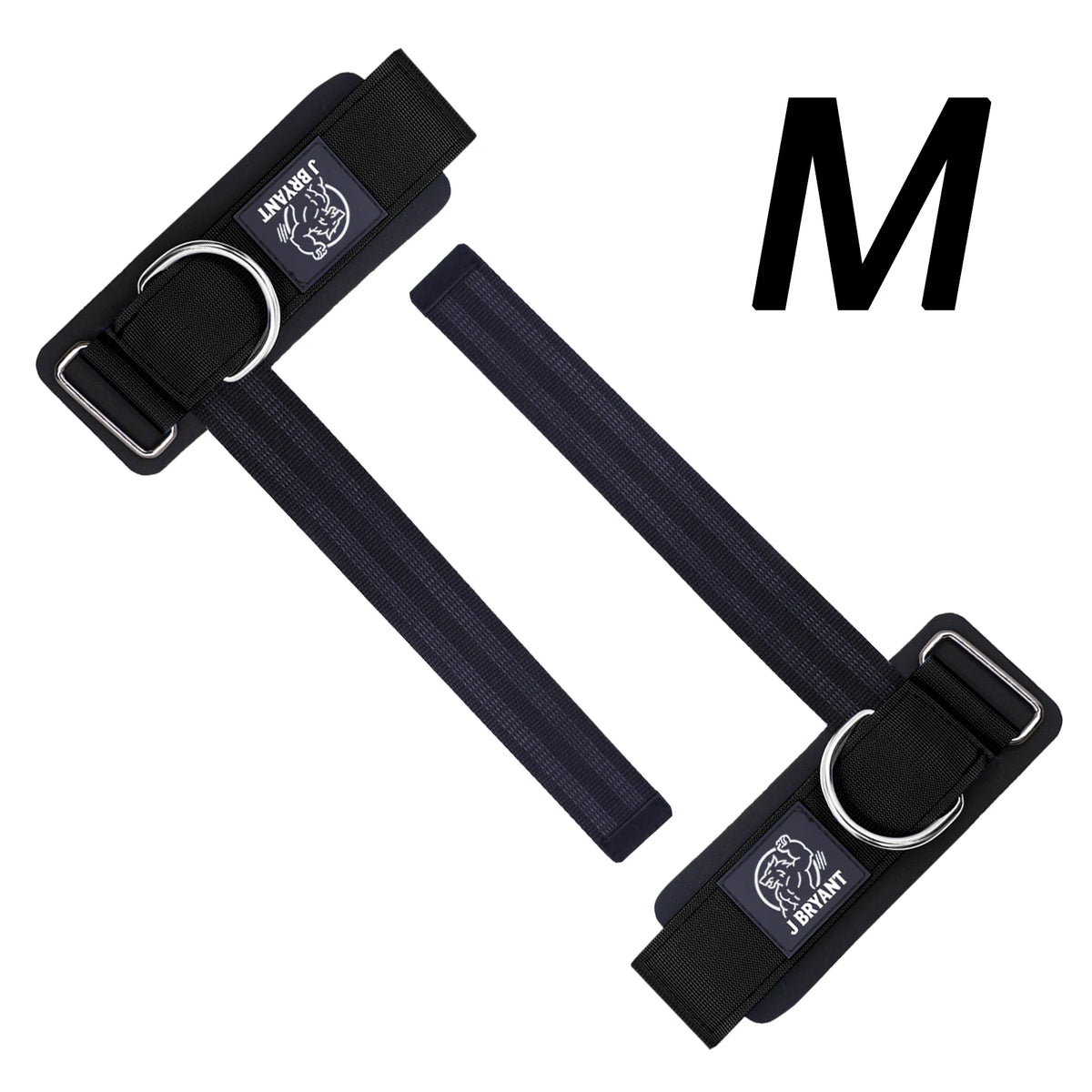 Adjustable Sliding D-Ring Wrist Cuffs for Gym Training