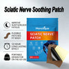 A package of Sciatic Nerve Soothing Patch, a blue pouch with red and white text, is shown next to a rolled-up patch.