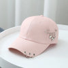 Classic Cotton Cap with Metal Ring Detail