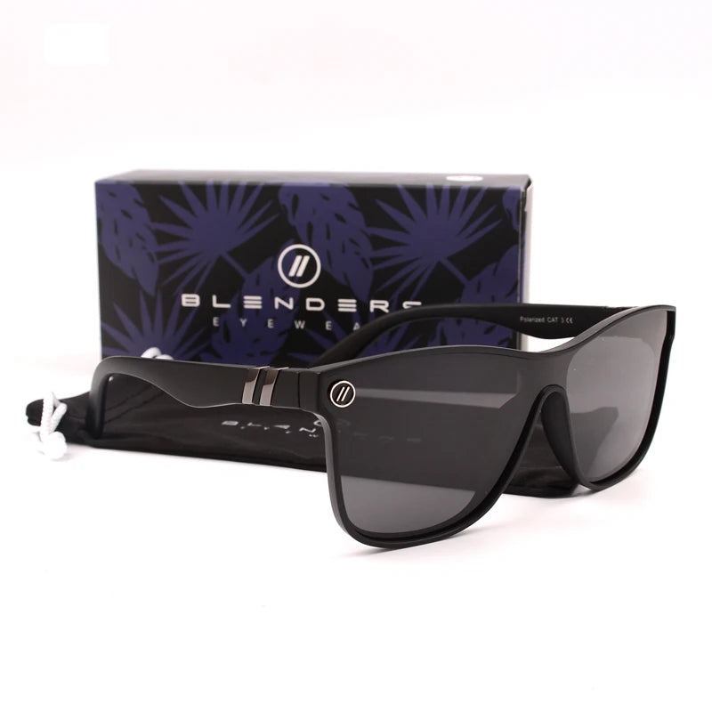 Retro Square Polarized Sunglasses with Mirror Lens