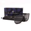 Retro Square Polarized Sunglasses with Mirror Lens