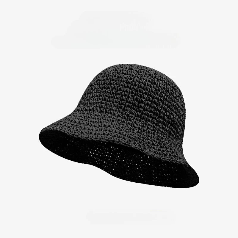Handwoven Straw Sun Hat with Wide Brim