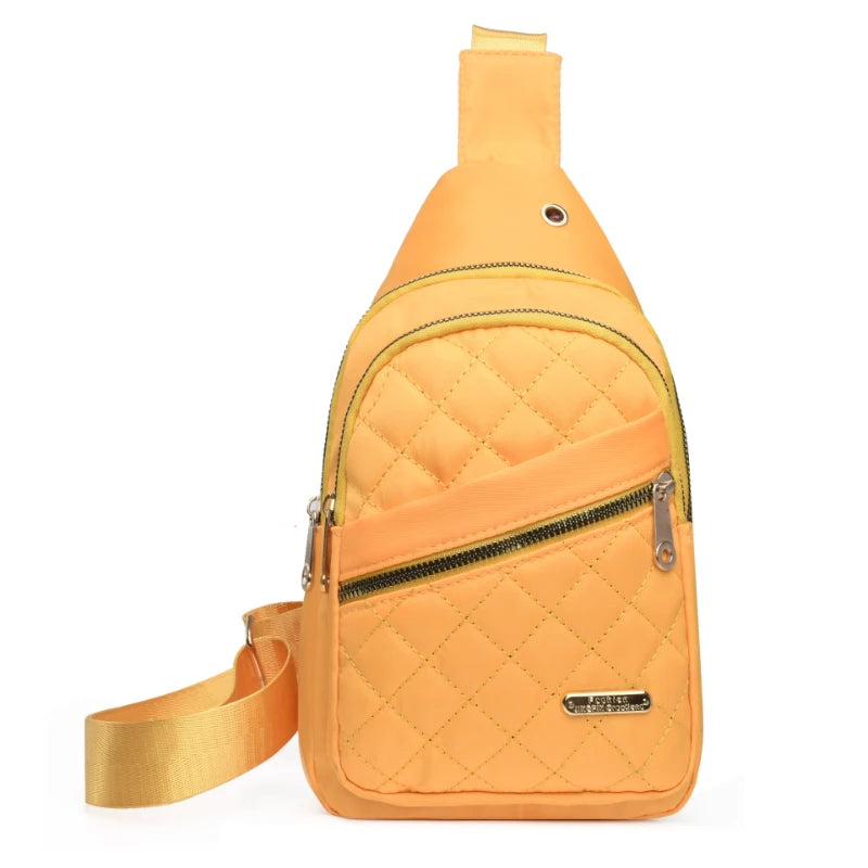 Nylon Crossbody Chest Bag for Women – Large Capacity, Adjustable Strap