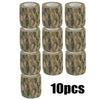 Diez rollos de vendas elásticas de camuflaje para deportes y caza