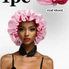 Reversible Satin Sleep Cap with Adjustable Fit
