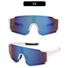 UV400 Cycling Sunglasses with Blue Mirror Lens