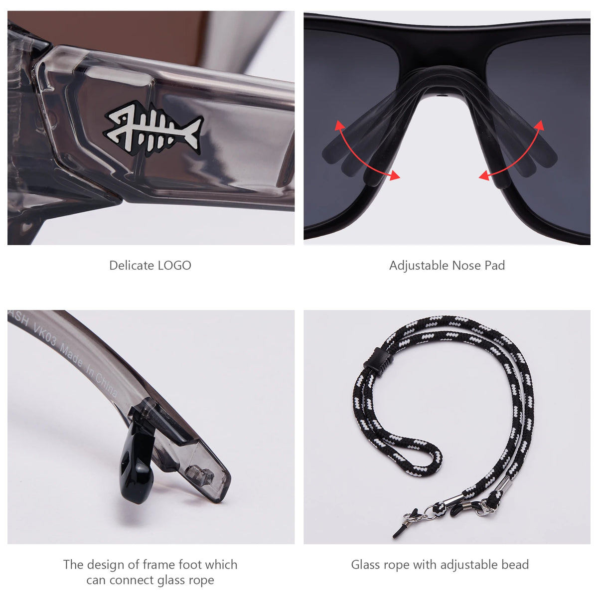 Polarized Sports Sunglasses for Fishing, Driving & Outdoor Activities