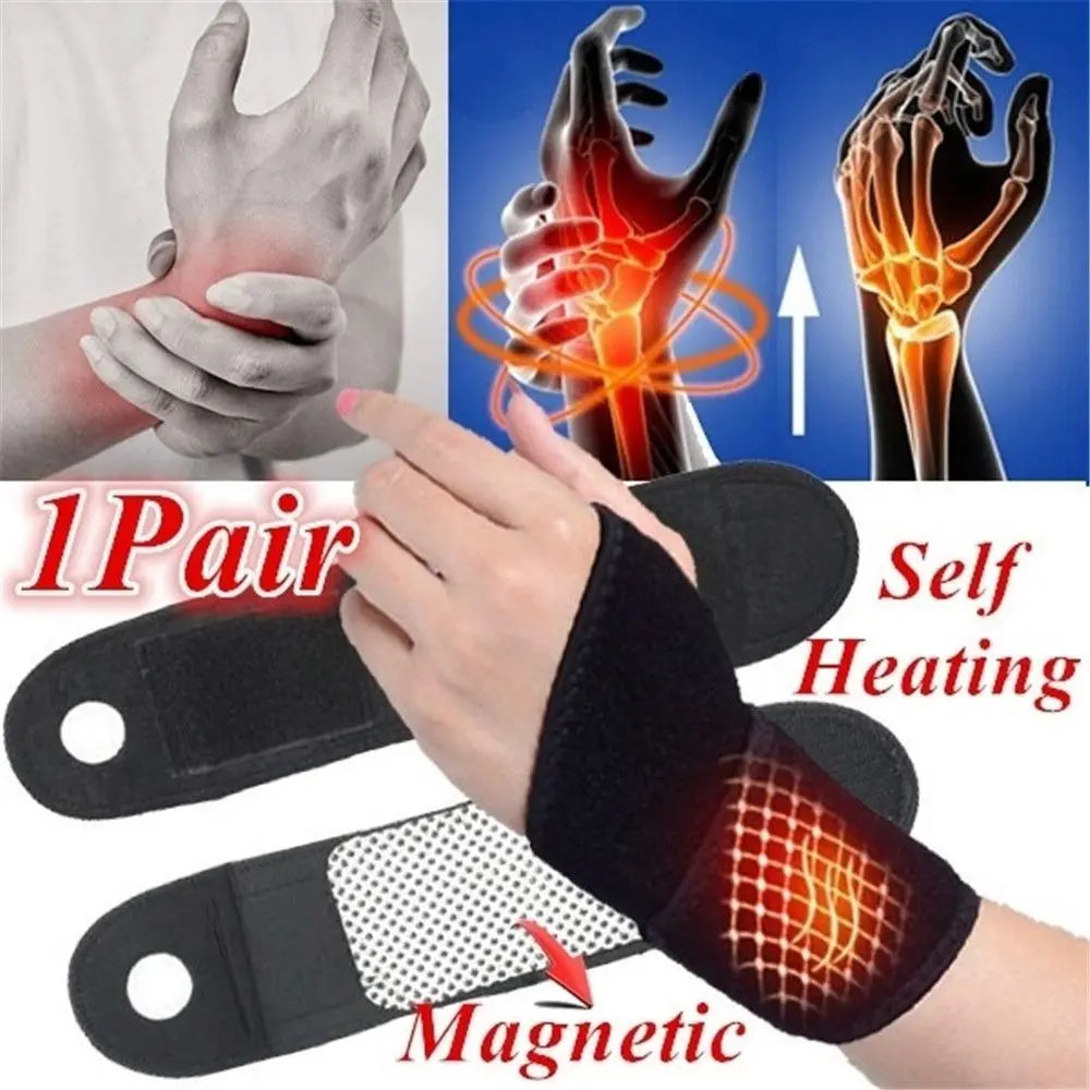 Tourmaline Self-Heating Wrist Support Brace (Pair)