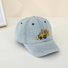 Kids' Bulldozer Baseball Cap - Soft Washed Cotton, Adjustable