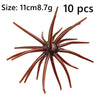Realistic Sea Urchin Soft Fishing Lures - 10 Pack