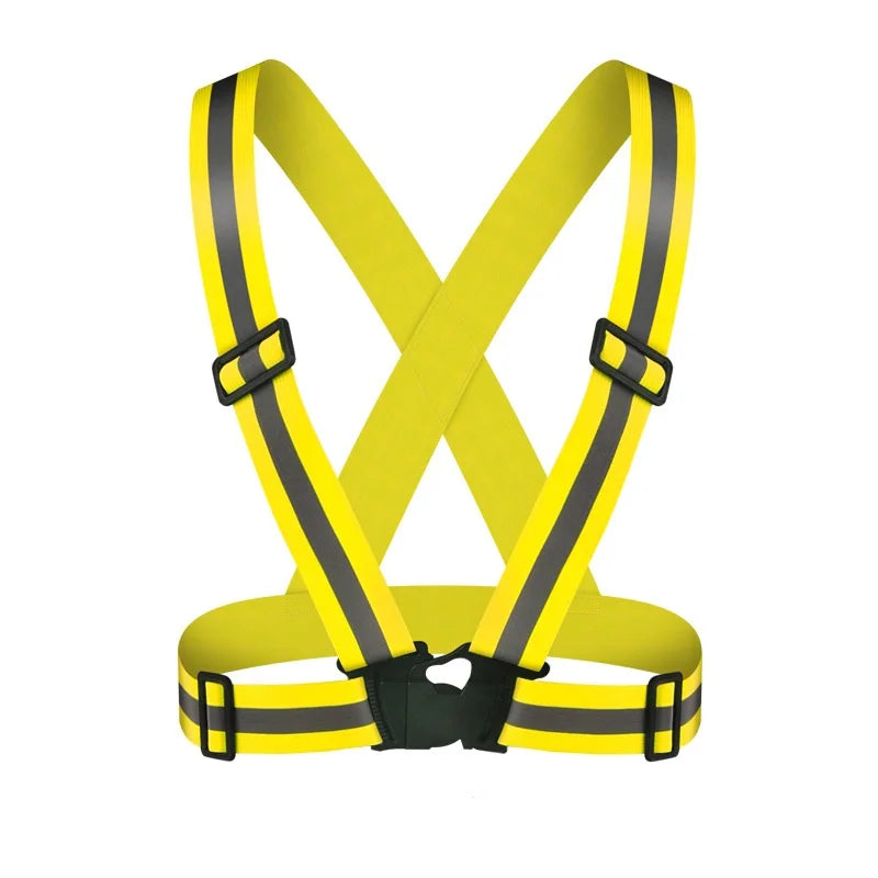 Adjustable Reflective Safety Vest for Night Running and Cycling